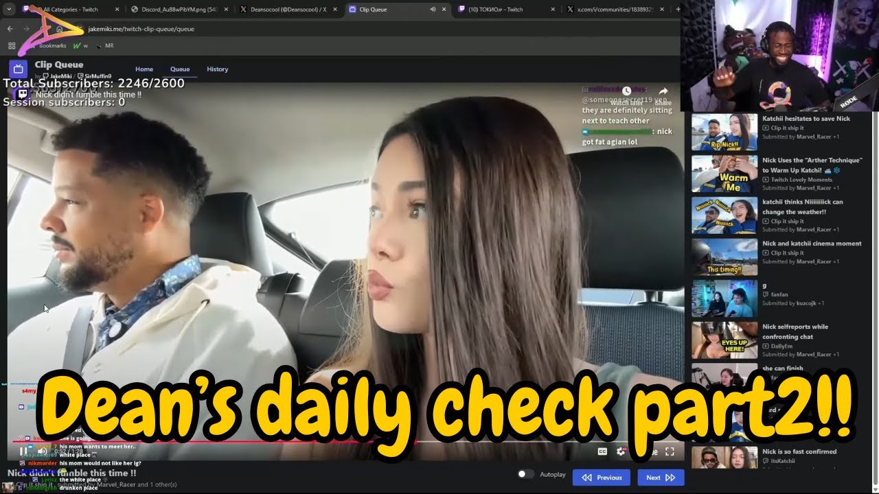 Dean reacts to Nick and katchii clips part 2