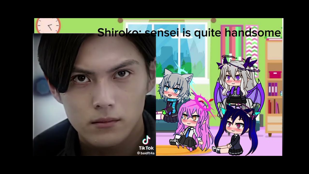 blue archive reaction to sensei as kamen Rider geats