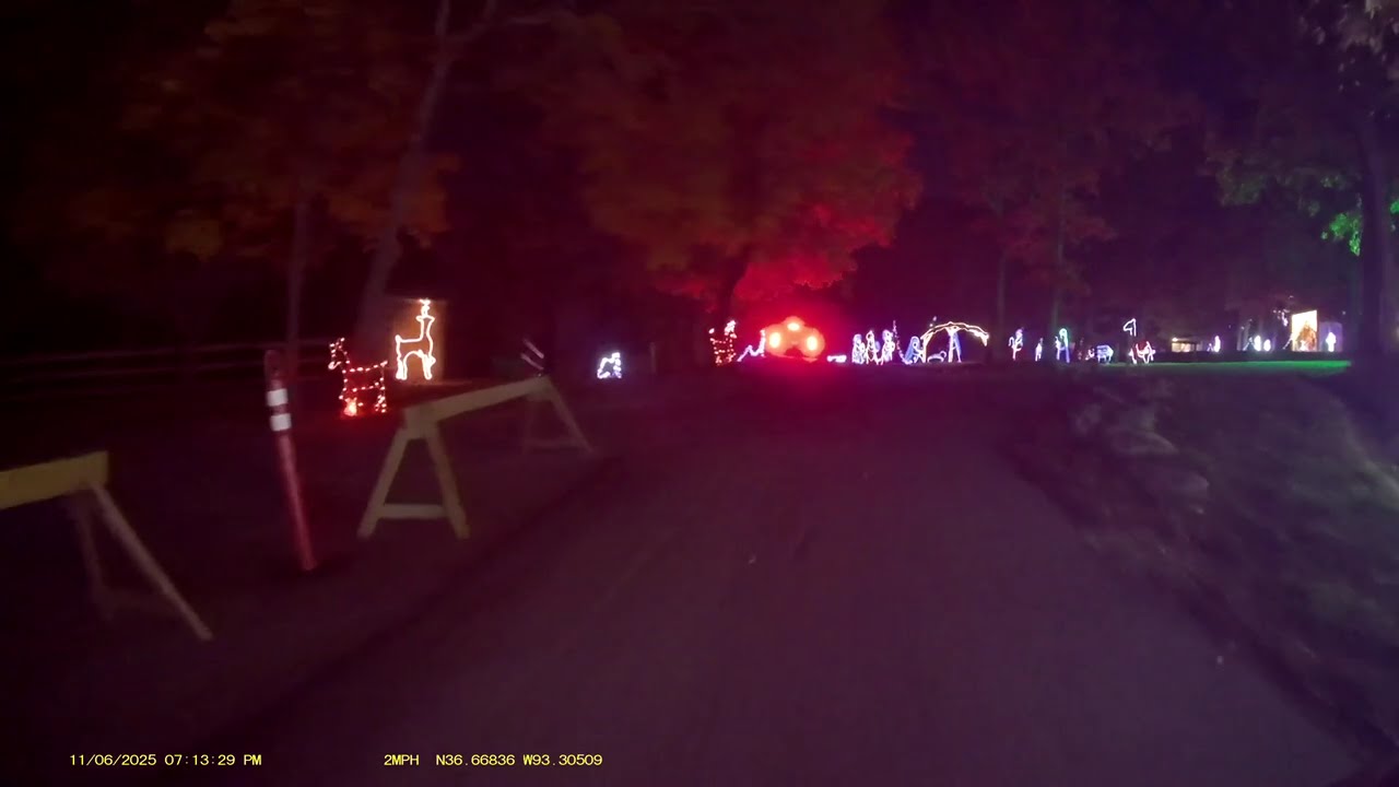 Trail Of Lights 2025 Christmas Lights Drive Through, Shepherd Of The Hills, Branson,Missouri.
