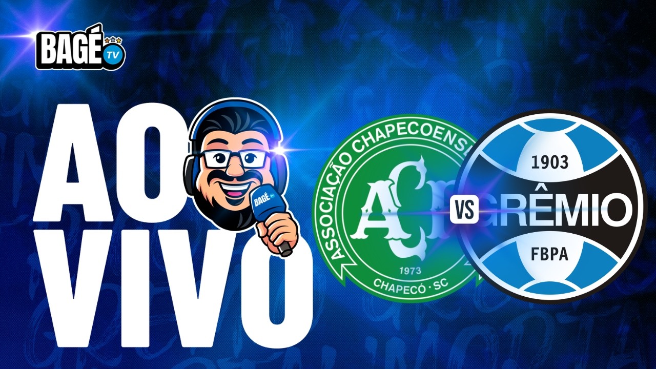 🔵 AO VIVO 🔵 JORNADA DO BAGÉ 🔵CHAPECOENSE X GRÊMIO