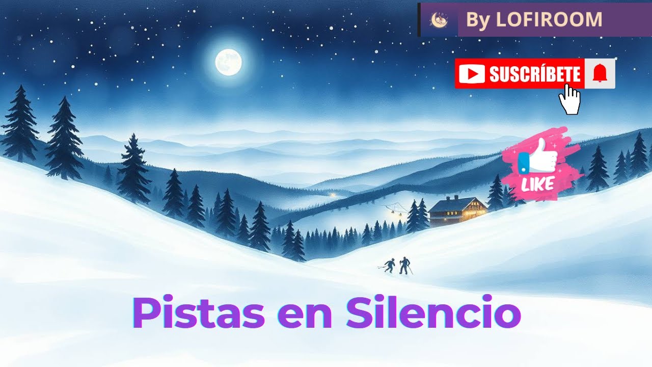 Pistas en Silencio 🎿🌙 | Lofi Beats Nocturnos | Música Peaceful Après-Ski Cuando Duerme la Montaña