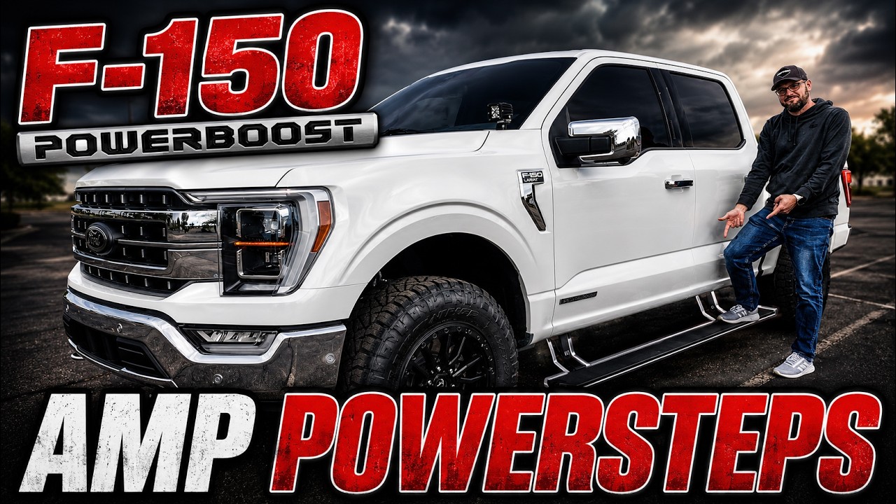 F-150 AMP Research PowerSteps XTREME on a PowerBoost