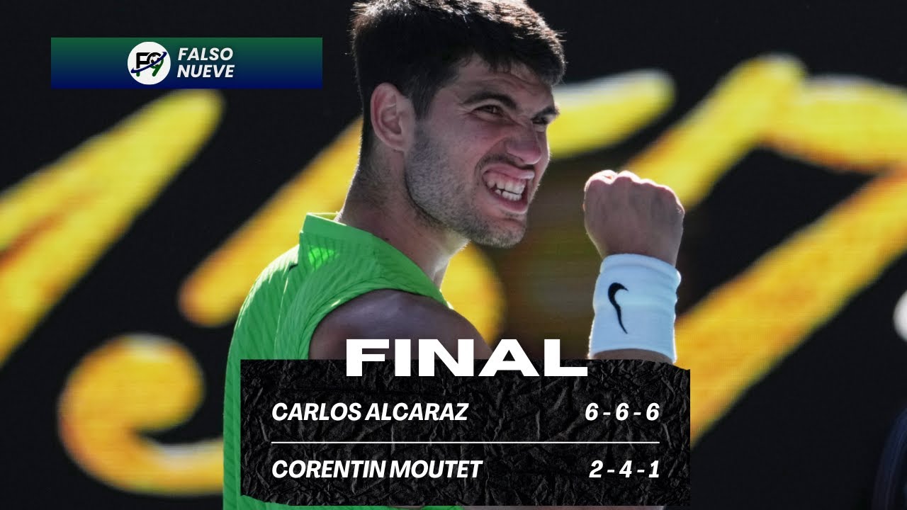 🎾 CARLOS ALCARAZ vs CORENTIN MOUTET EN VIVO 🔴 AUSTRALIAN OPEN - TERCERA RONDA