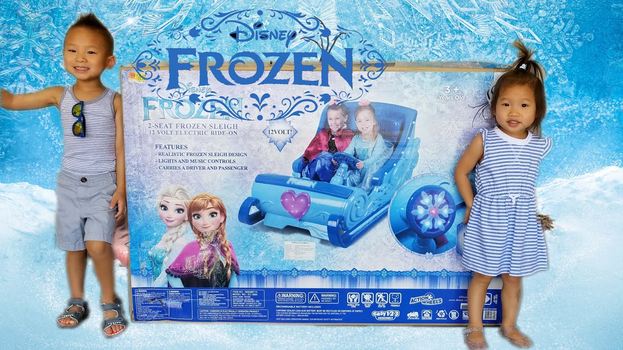 Disney Frozen Elsa & Anna Sleigh 12V Power Wheels Ride On