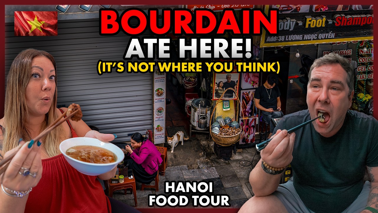 We Ate at Anthony Bourdain's Exact Bun Oc Spot in Hanoi + More Hidden Food Gems