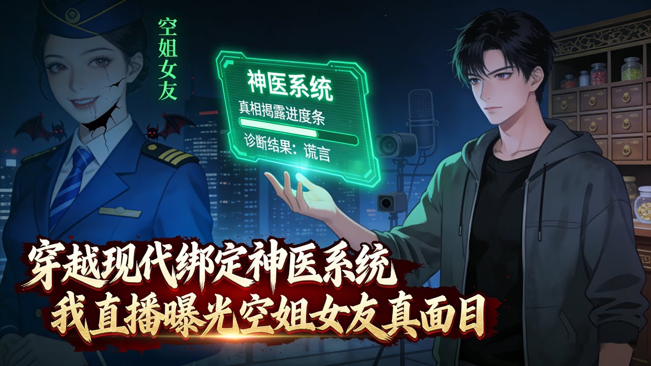 穿越现代绑定神医系统，我直播曝光空姐女友真面目。中医不是算命，但比算命更准，专打脸。 #小說 #小說推薦 #漫畫 #劇情 #動漫