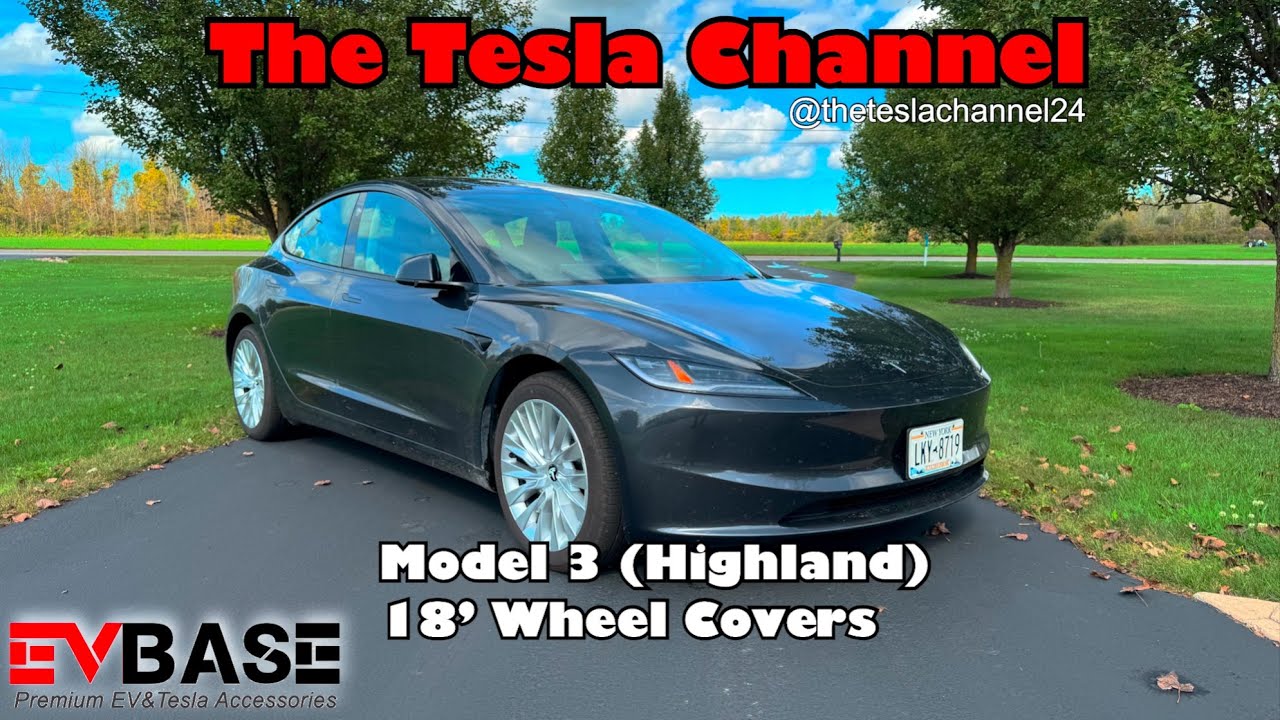 New EVBase Wheel Covers TRANSFORM Model 3 Highland! 