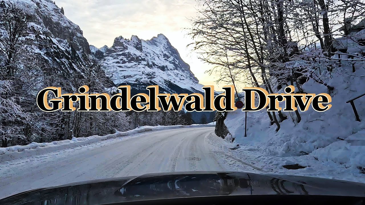 Grindelwald Drive - Switzerland Winter - Snow - GoPro Hero Cinematic 4K UHD