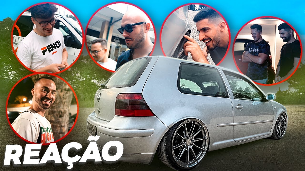 (REAÇÃO DOS MEUS AMIGOS) AO MEU GOLF PD COM SUSPENSÃO A AR ! | AllSpeedDrive