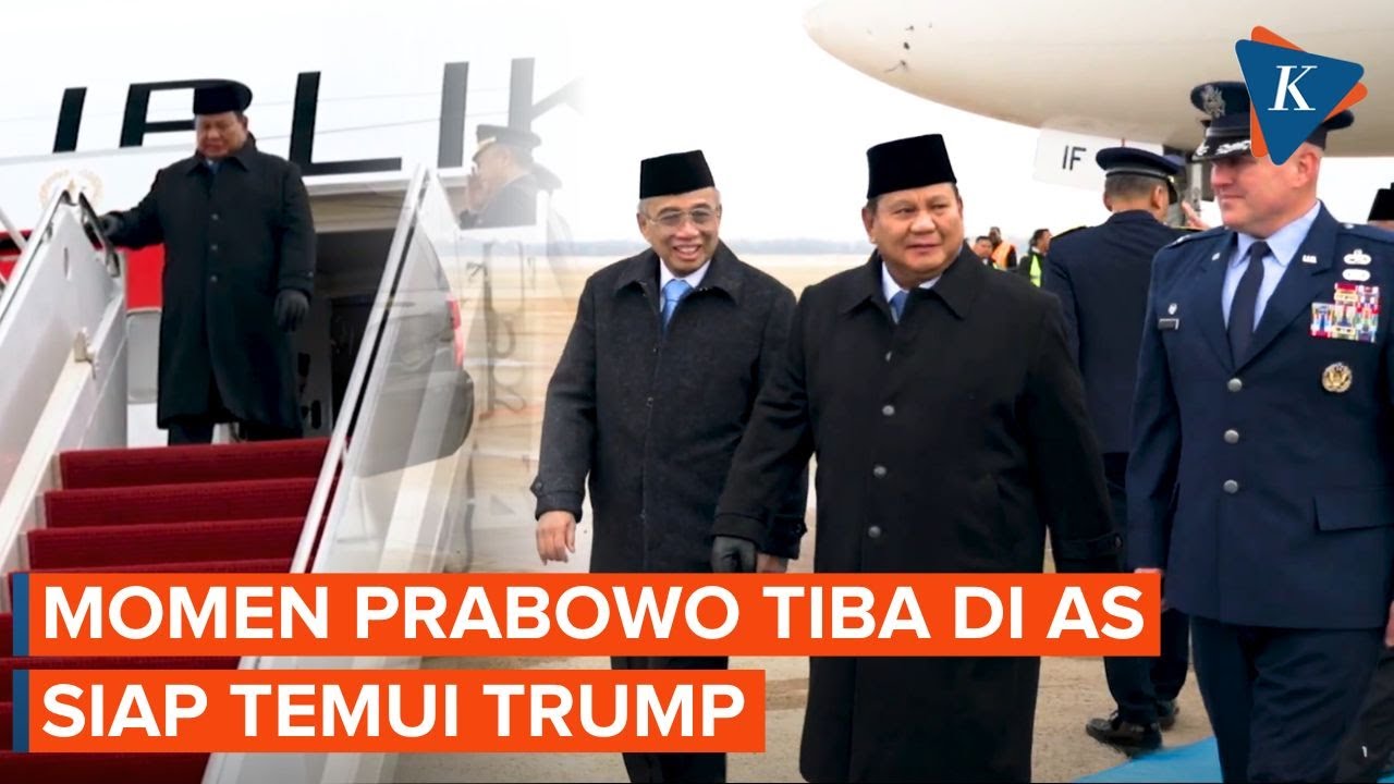 Presiden Prabowo Tiba di AS, Akan Bertemu Trump