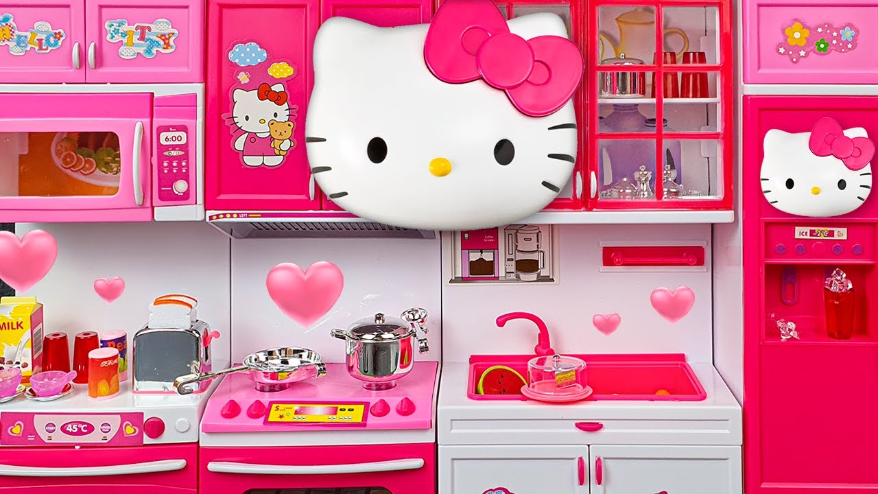37 Minutes Satisfying with Unboxing Hello Kitty Kitchen Playset Collection ASMR | Review Toys