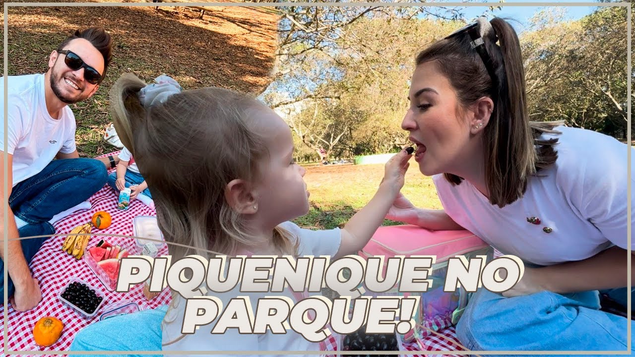 FIZEMOS UM PIQUENIQUE NO PARQUE + ALMOÇO DE DOMINGO, VLOG DO FDS