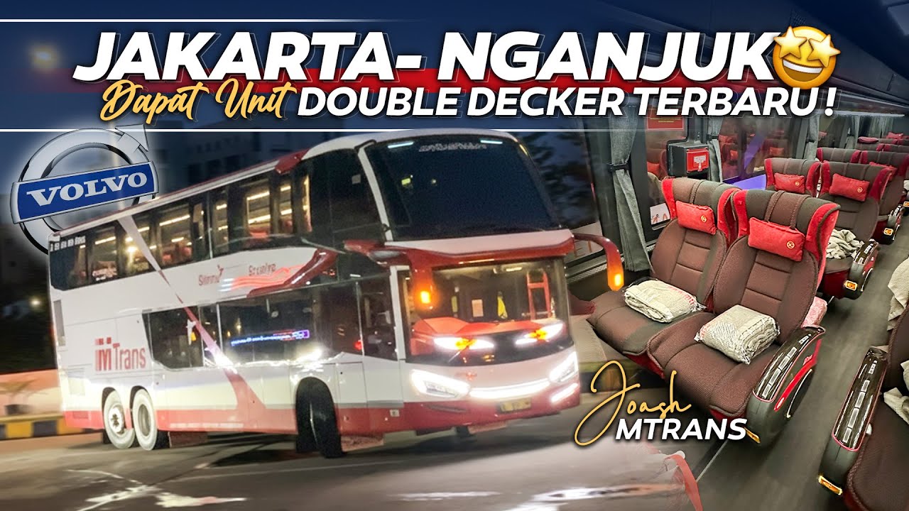 REKOMENDED BANGET NAIK ARMADA BUS INI DARI JAKARTA KE NGANJUK !! MTrans 