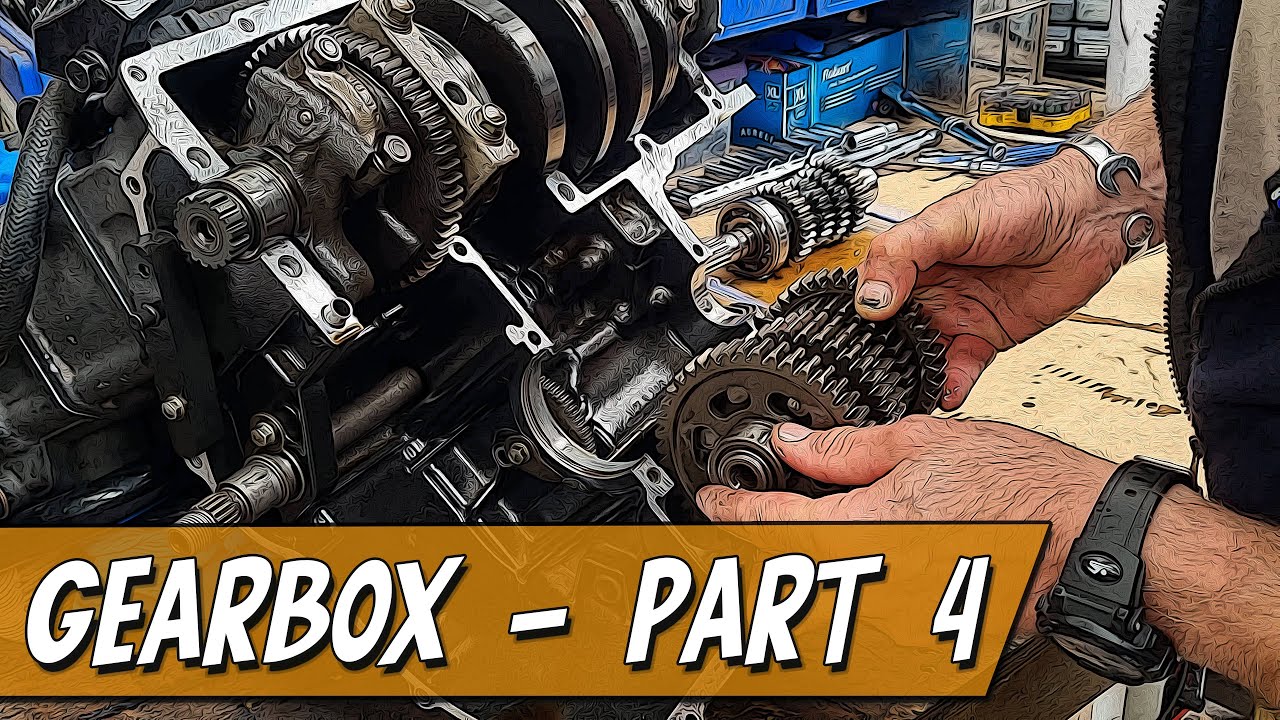 Fitting the new gearbox - 1990 Kawasaki ZZR1100