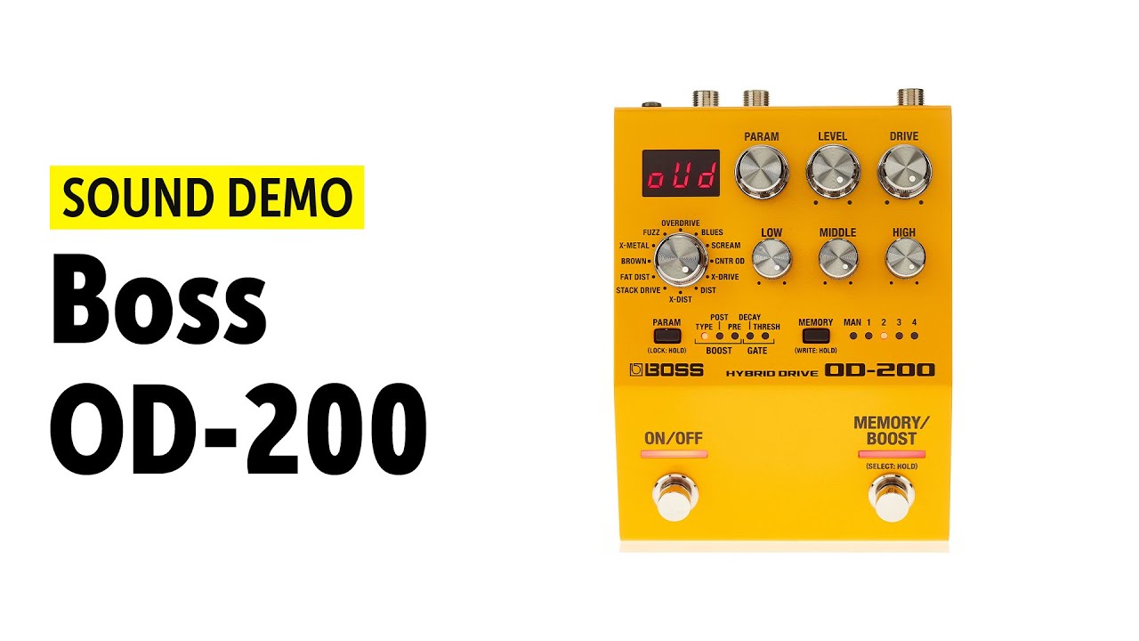 Boss OD-200 - Sound Demo (no talking)