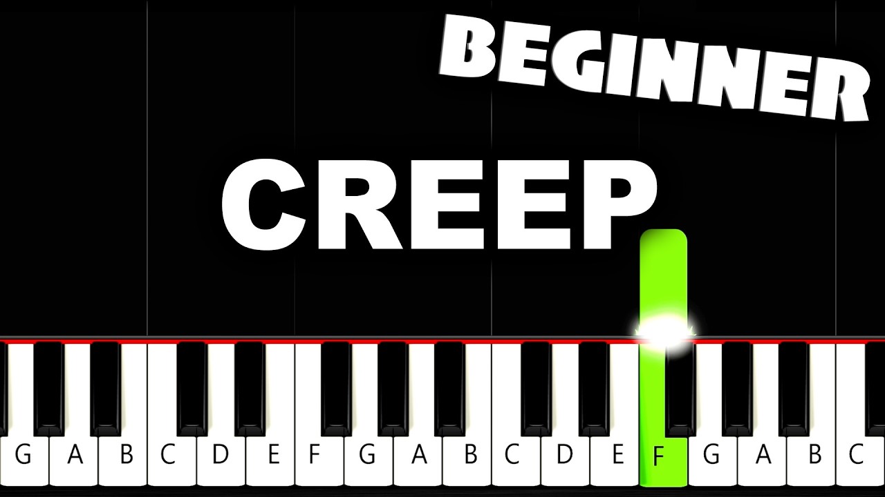 Radiohead - Creep - BEGINNER Piano Tutorial