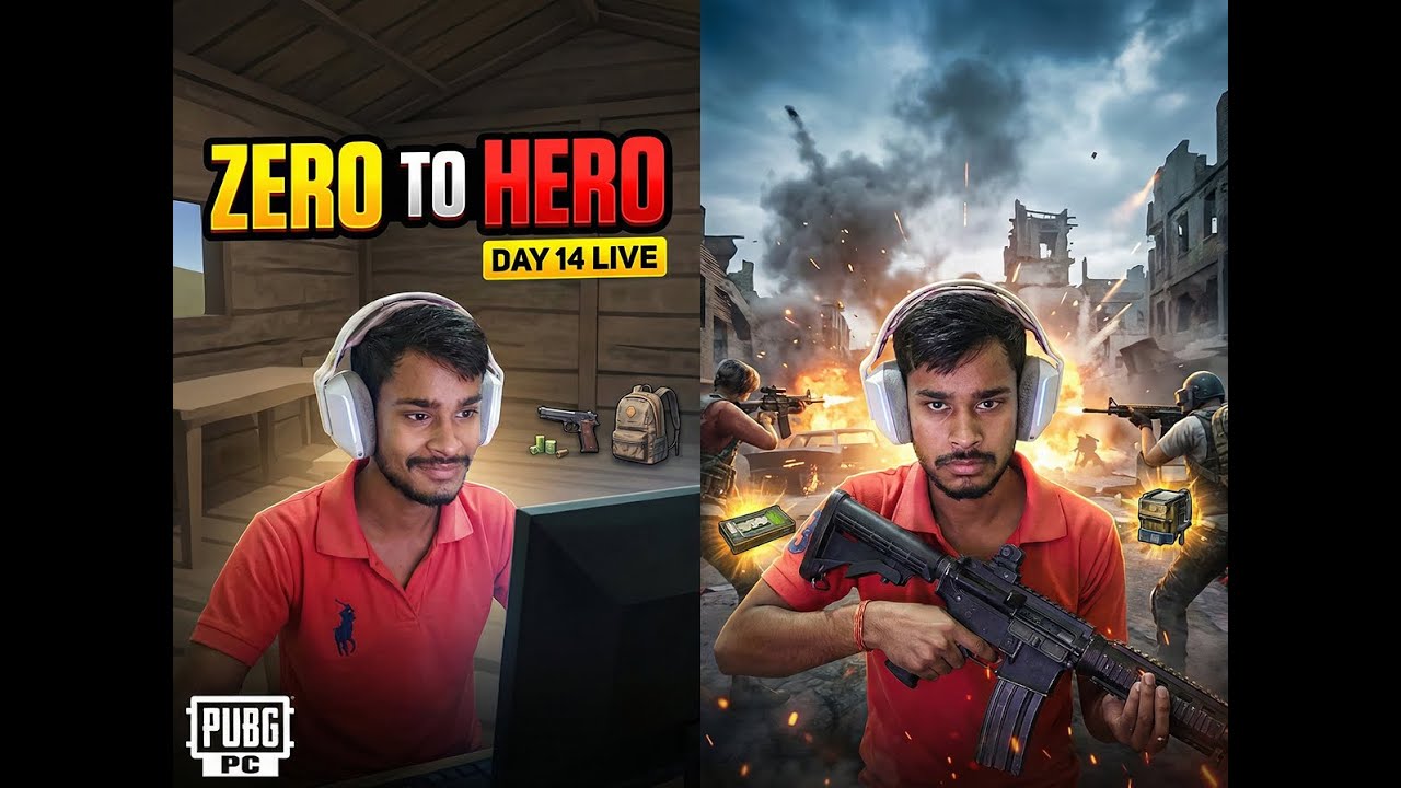 PUBG PC LIVE – Zero to Hero 🔥 New Series EP 1
