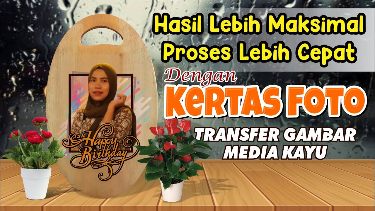 CARA TRANSFER GAMBAR DI KAYU || DENGAN KERTAS FOTO (transfer paper on wood)
