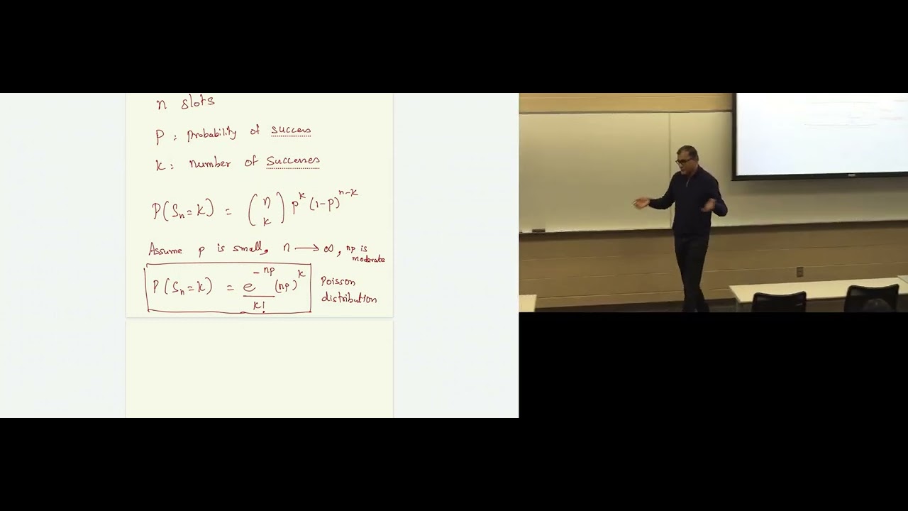 Bernoulli & Poisson distributions and application to particle collisions