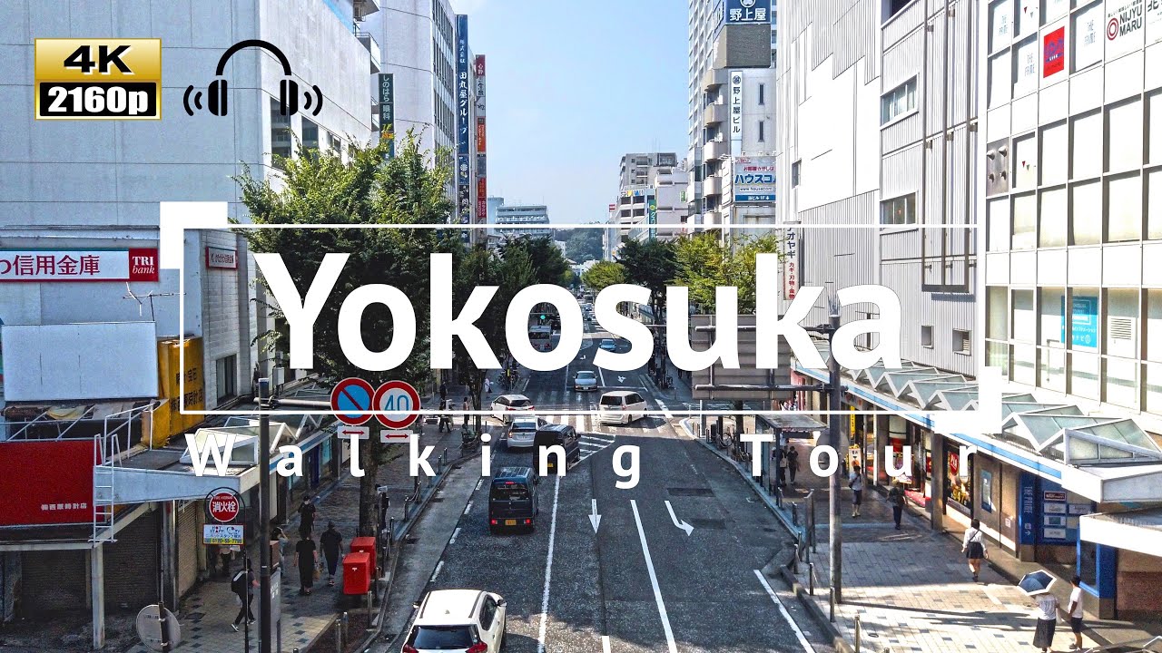 [4K/Binaural Audio] Yokosuka Walking Tour - Kanagawa Japan