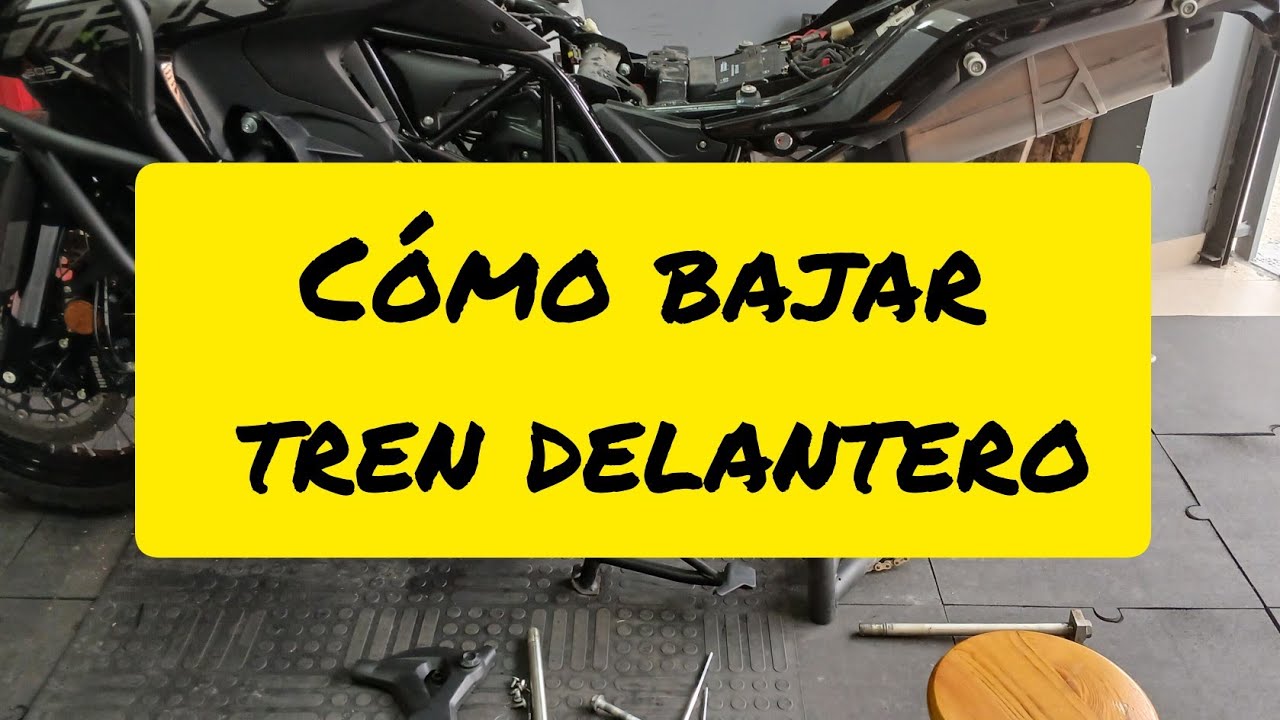BENELLI TRK 502X.  COMO BAJAR TREN DELANTERO