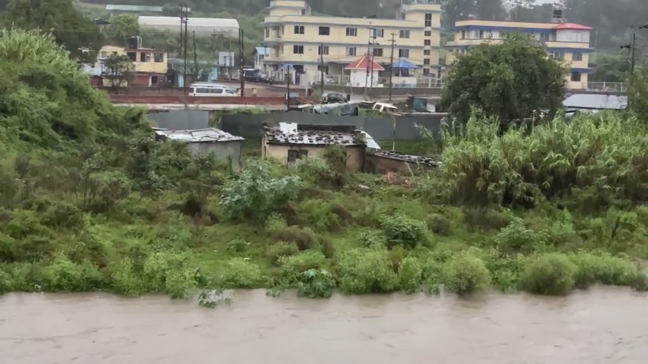 Bagmati today , sundarighat, Kathmandu flooding, heavy raining in Nepal, Bagmati river situation 