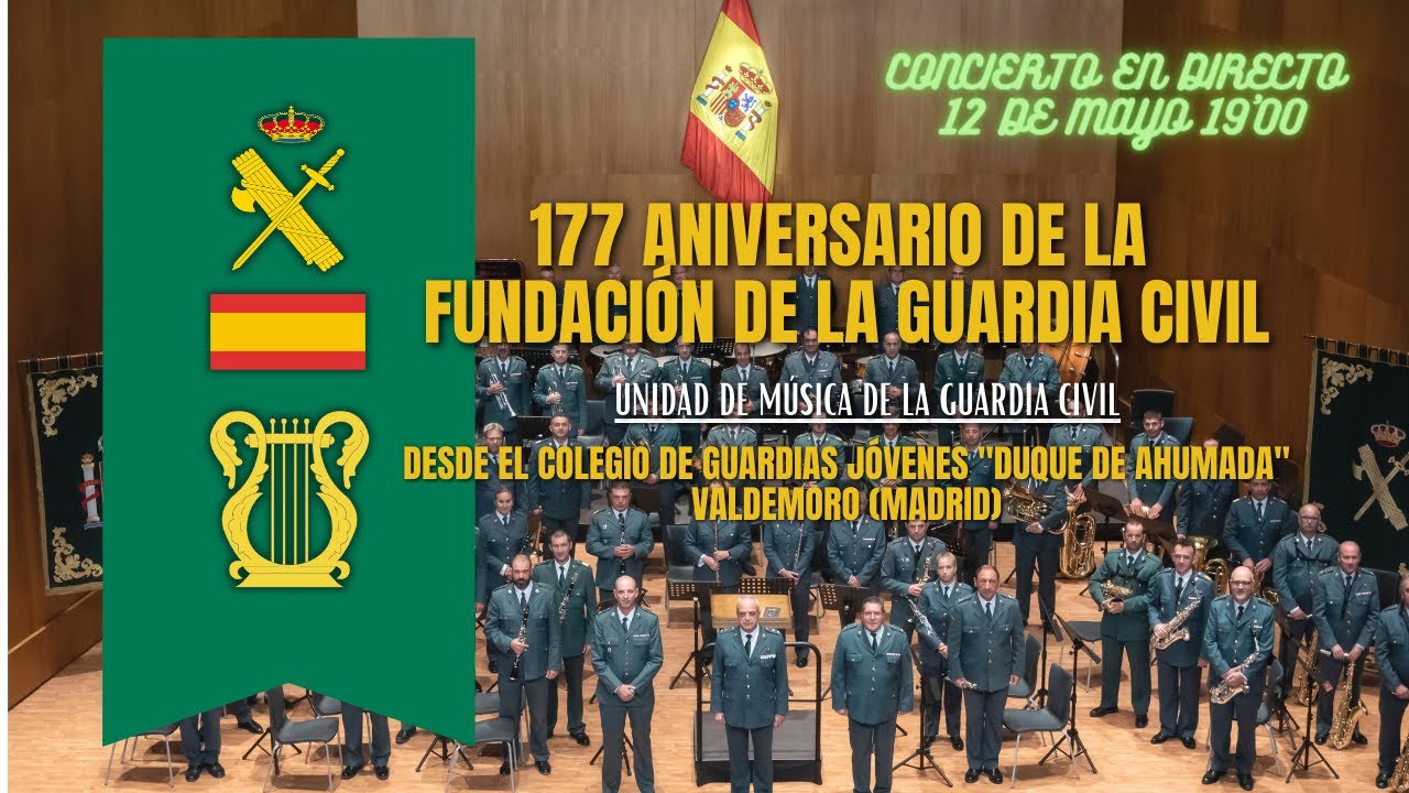 Concierto de la Unidad de Música, 177º aniversario de la Fundación de la Guardia Civil