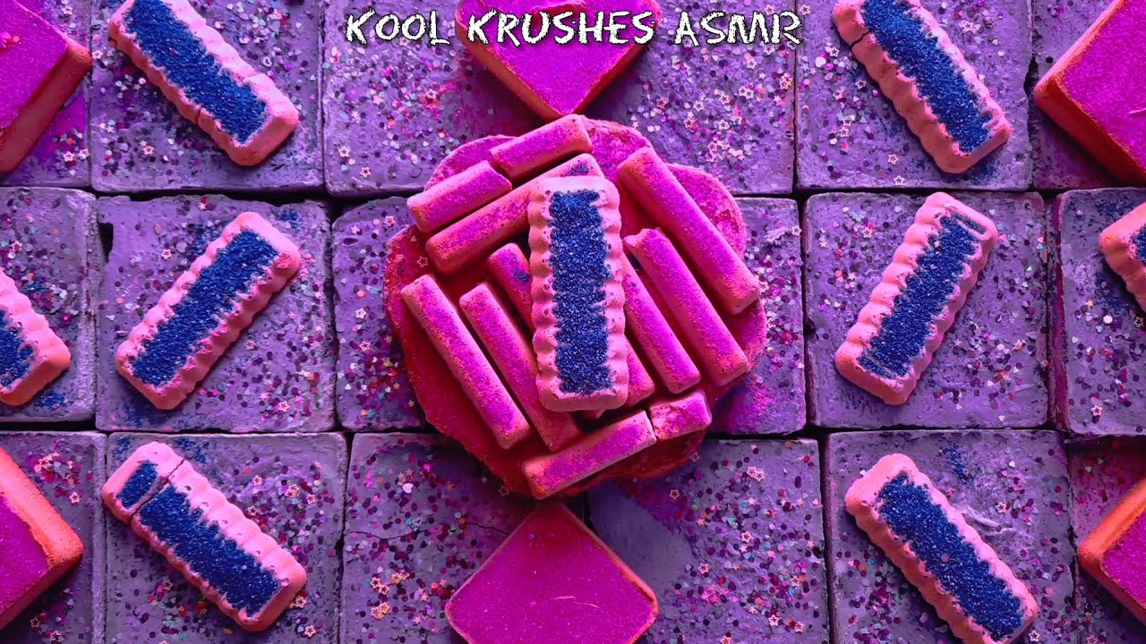 HBD @Kabita1042| Purple & Pink| Dusty, Crunchy & Soft| Please Subscribe💖 #oddlysatisfying