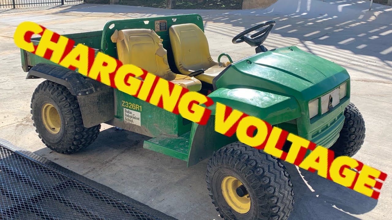 CHARGE VOLTAGE SPECIFICATIONS ON A JOHN DEERE GATOR UTV / MISSING DIPSTICK MISHAP AND CLEANUP