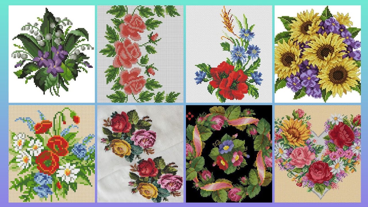 #1 Stunning & Elegant Cross stitch patterns/Charsuti Embroidery Design Ideas Hand made Embroidery