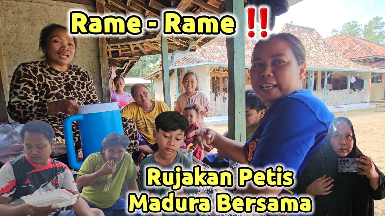 DiTraktir SipuL ‼️ Rame2 Nge-Rujak Buah Petis Madura