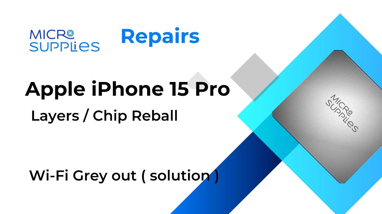 Micro solderen - iPhone 15 Pro WiFi IC Reballing | Reparatie van Grijze WiFi & Bluetooth