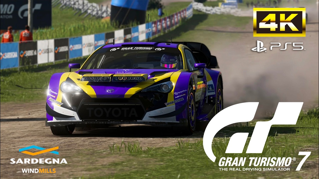 【GT7】 ♯63  TOYOTA 86 Gr.B Rally Car　 サルディーニャ・ウィンドミルズ　#グランツーリスモ7  #4K