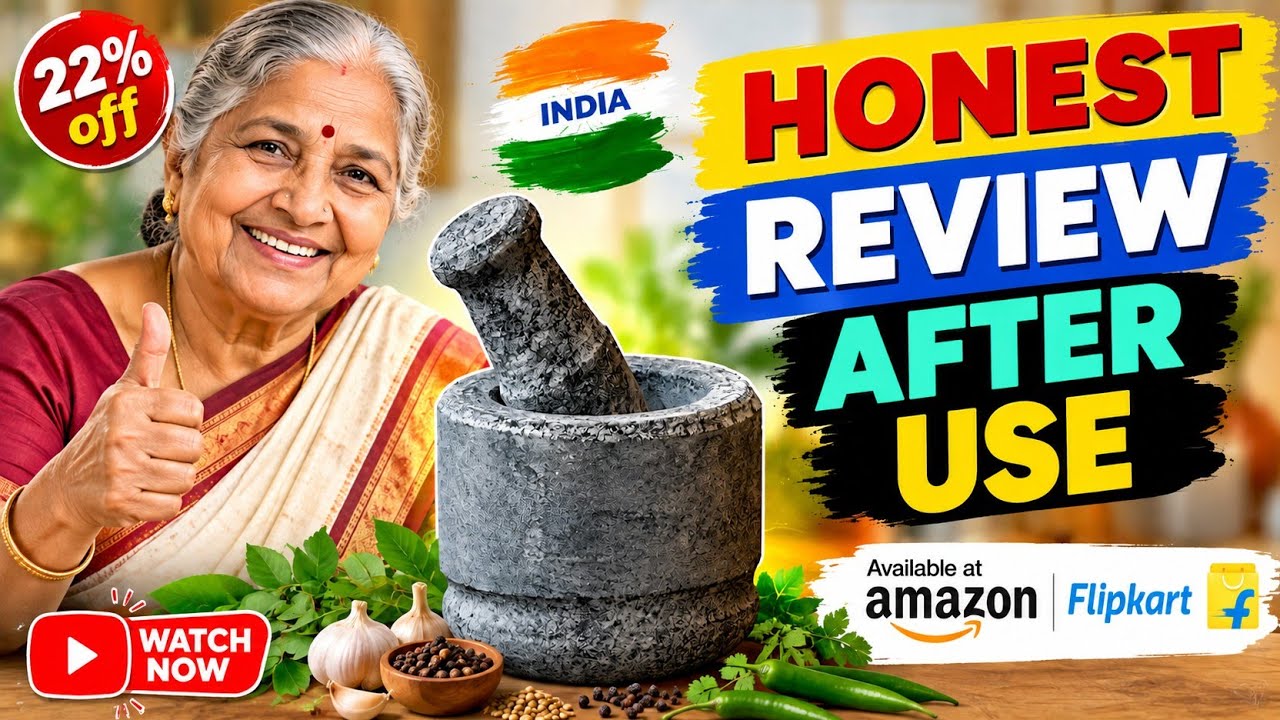 Stone Mortar And Pestle Set For Spices Unboxing //#Khalbatta Stone /Traditional Grinder/ Musal Stone