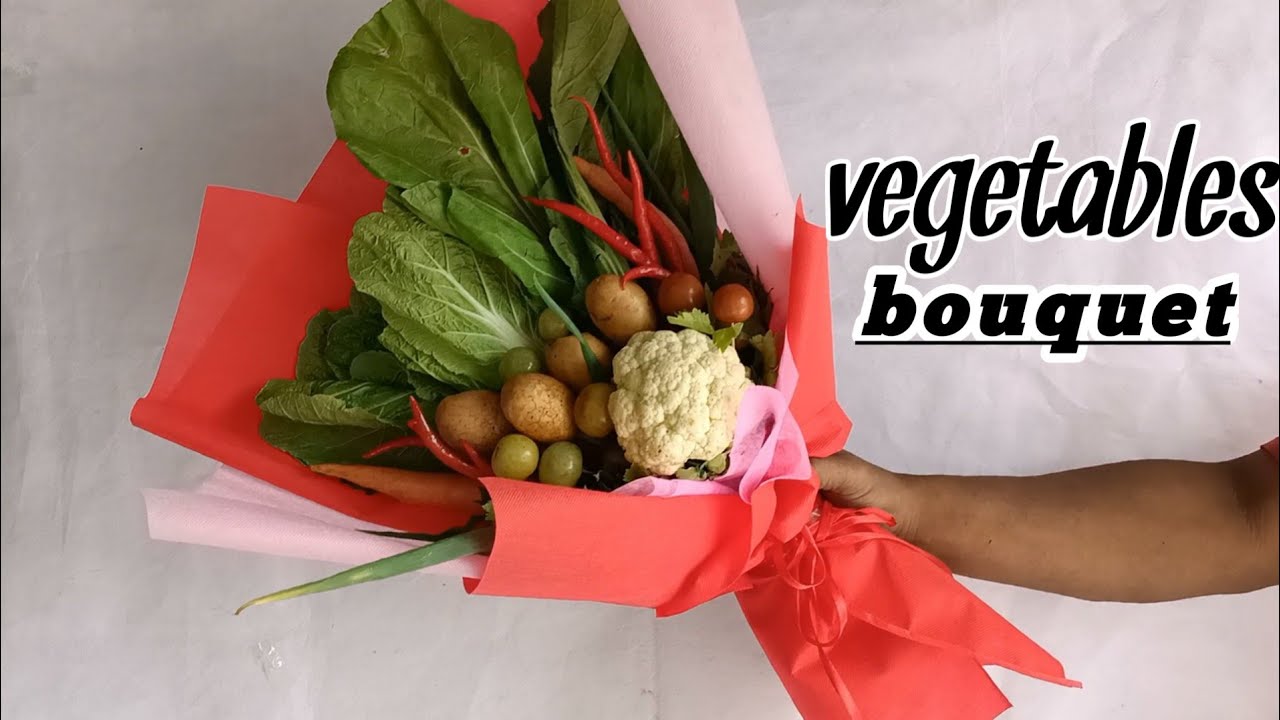 ide kado unik// cara membuat buket sayuran untuk kado di hari ibu