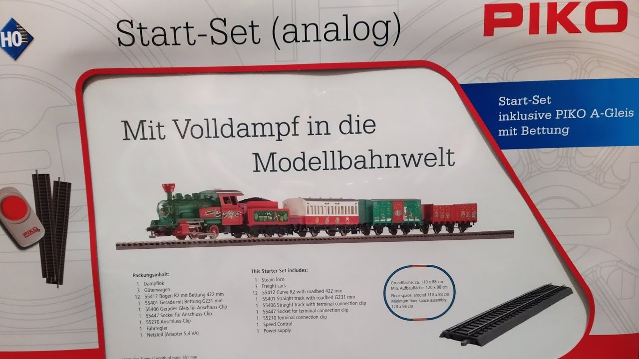 UNBOXING Zestaw Startowy PIKO Pociąg Świąteczny Parowóz BR98-003 1:87 H0 Prezent od Żonki Walentynki