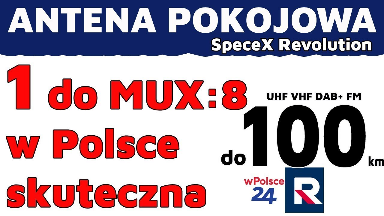 Pierwsza do MUX-8 Antena Pokojowa do Republika wPolsce24
