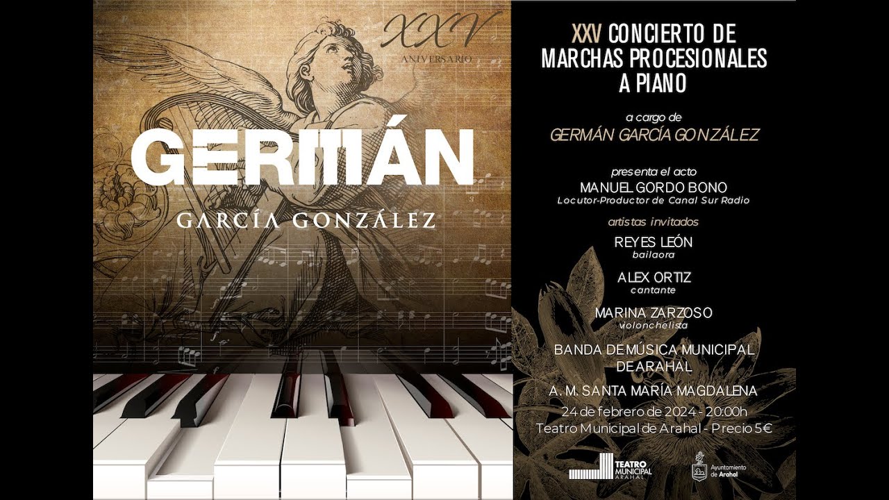 Concierto de Marchas Procesionales a Piano - XXV Aniversario | Germán García