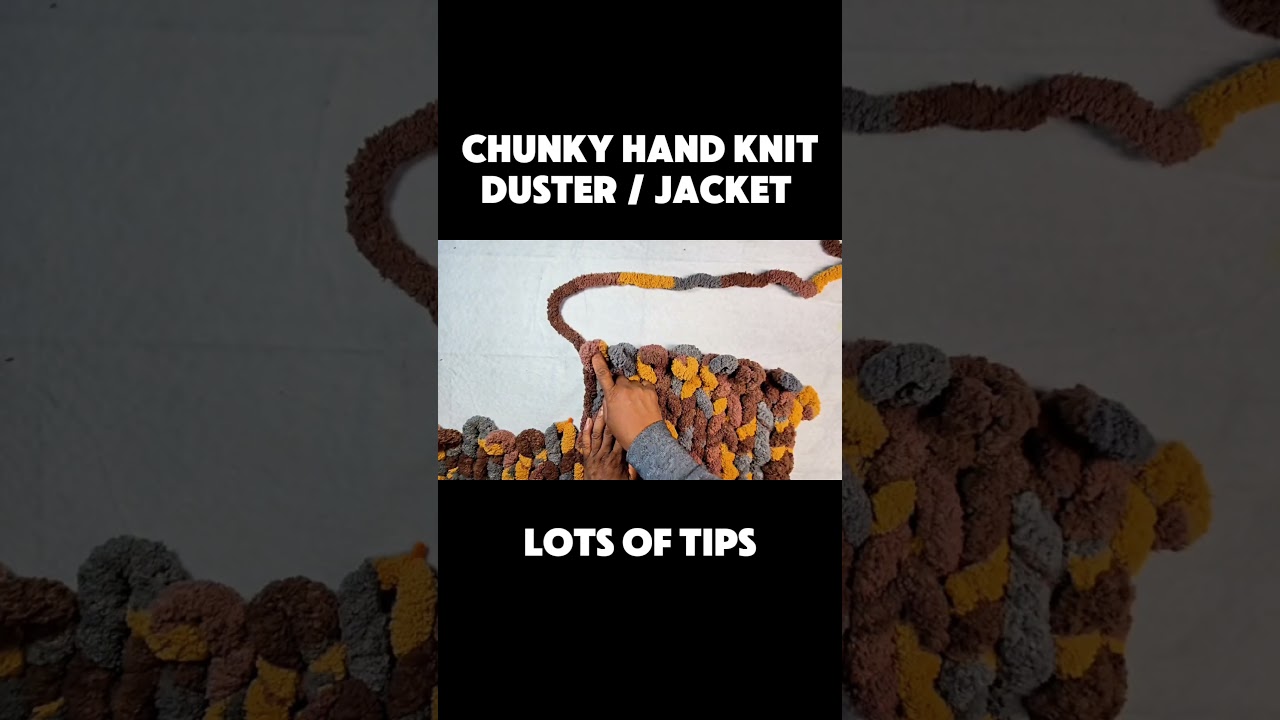 Learn how to make this Chunky Hand Knit Jacket!