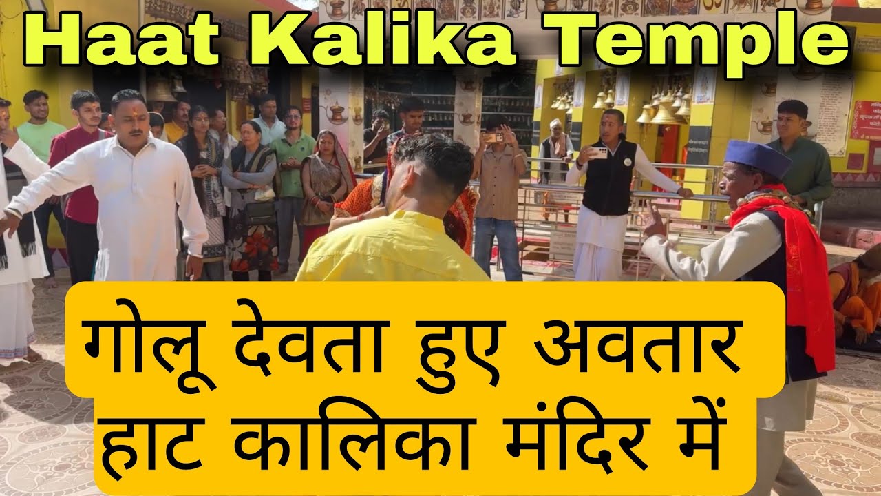 गोलू देवता और कालिका माता हुए हाट कालिका मंदिर में अवतार | golu devta jagar | maa Kalika jagar
