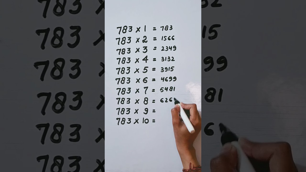 Find mistake in last digit of Table 783..🤔 #mathstricks #reasoning rea