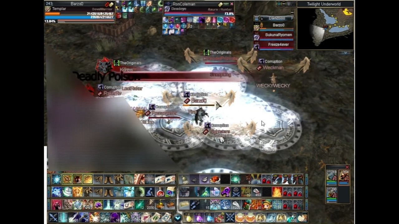 Rappelz Devil Skeleton 8v8 Big Guild War (Corruption vs TheOriginals)