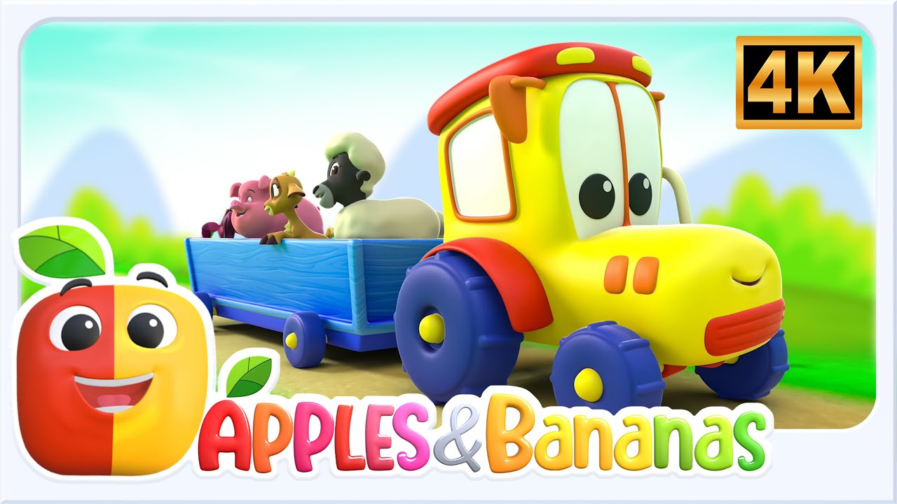 Wheels On The Tractor Animated Rhyme And More Songs For Kids