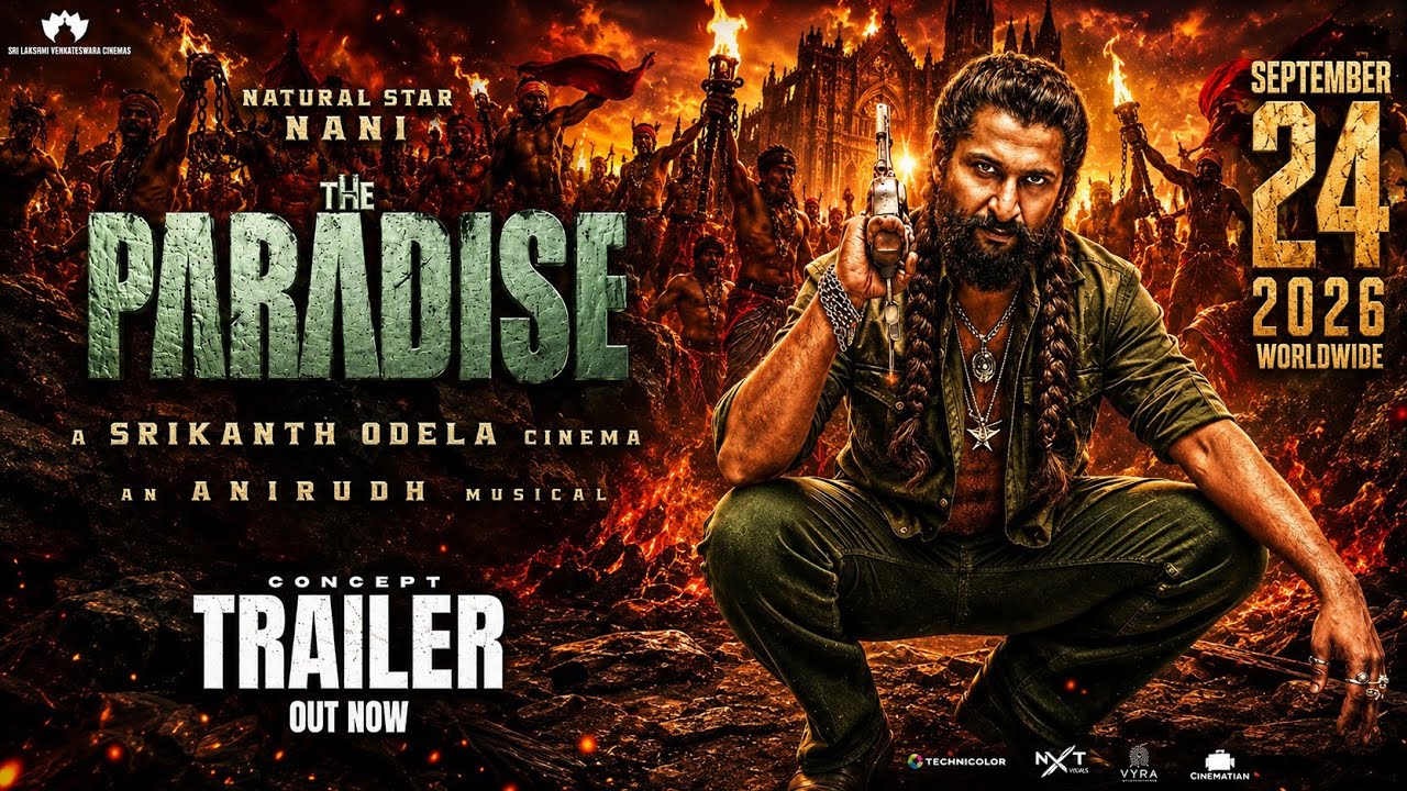 The Paradise &ndash; Powerful second Trailer Concept | Nani | Srikanth Odela | Telugu Action Epic