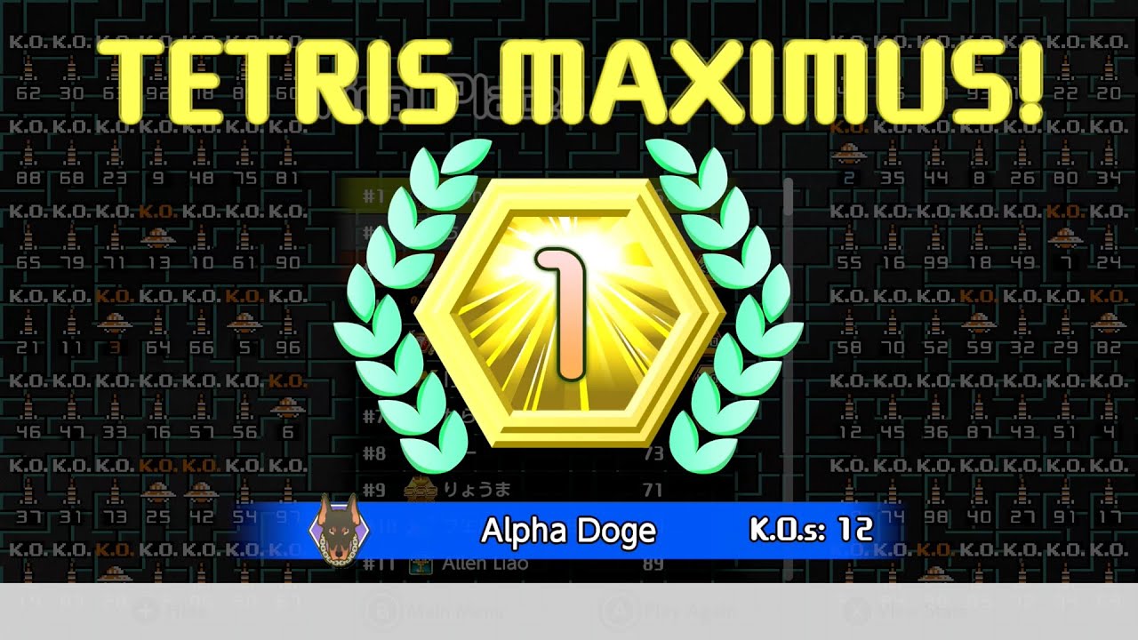 Tetris 99 Maximus Cup Makeup Part 1 - 40th Anniversary Edition - Extra Edition (#1)