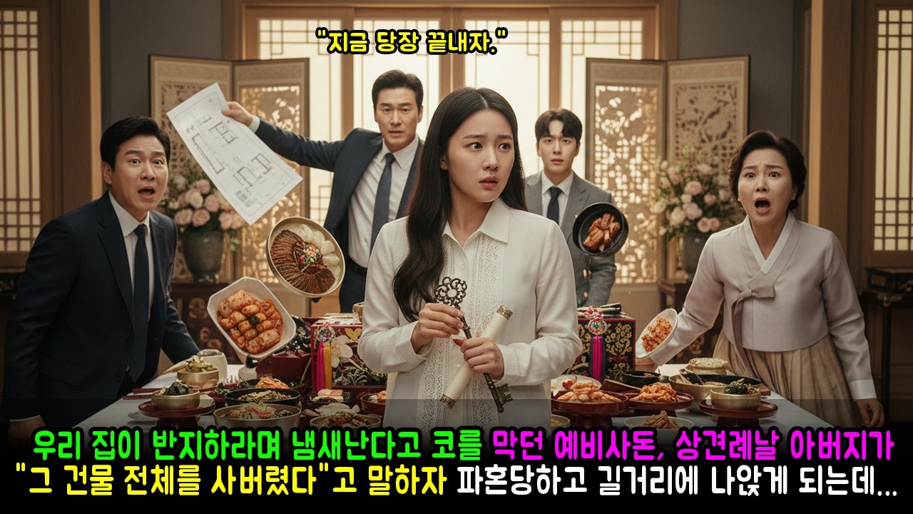 우리 집이 반지하라며 냄새난다고 코를 막던 예비사돈, 상견례날 아버지가 