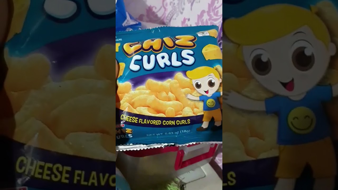 Yummy Cheese Flavored Corn Curls #snacks #cheese #corn #curls #crunchy #crispy #snack #asmr #shorts