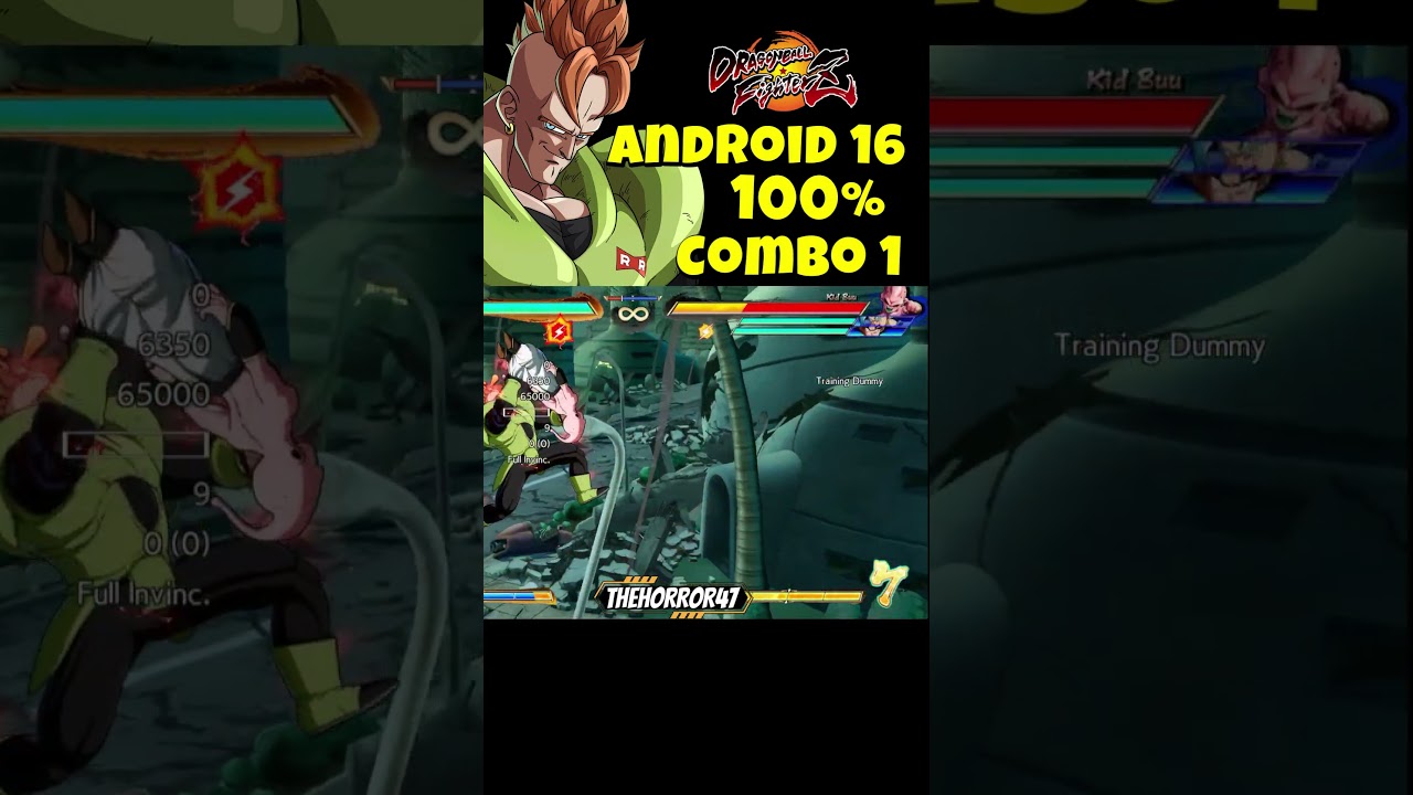 Android 16 INSANE 100% Combo Dragon Ball FighterZ Patch 1.38 Gameplay 🔥 #combos #dragonballfighterz