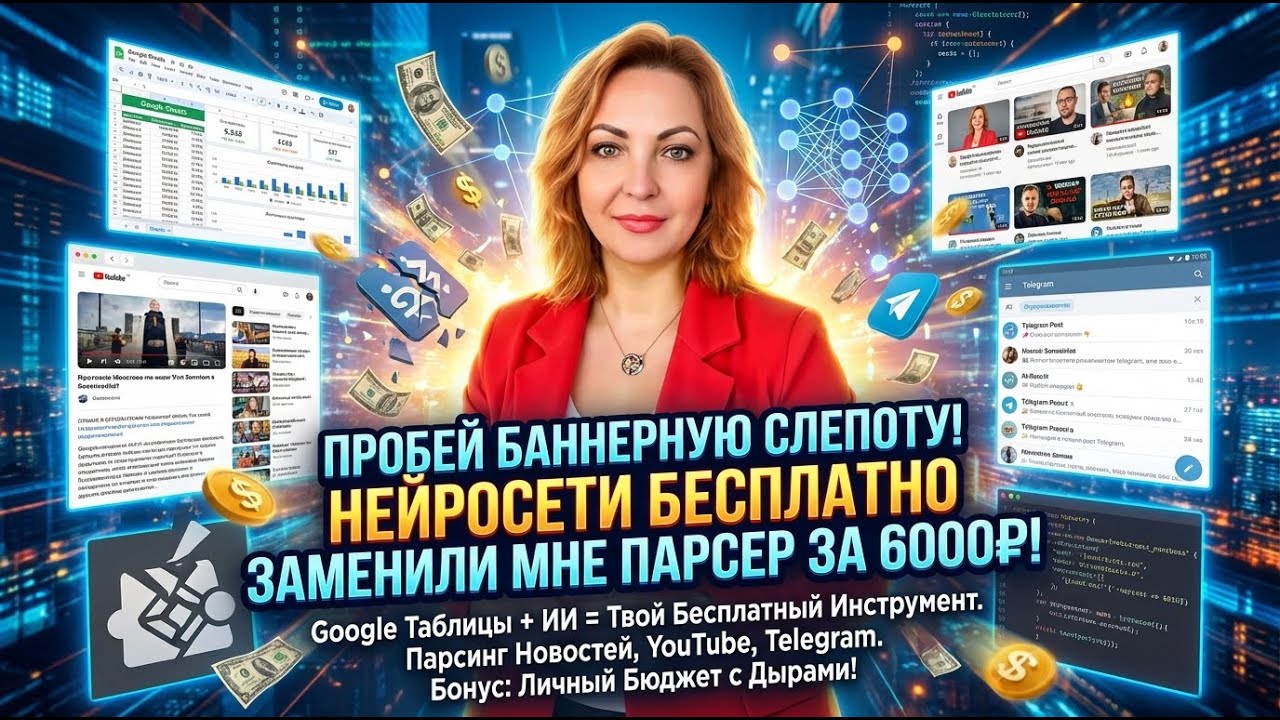 Я платила 6000₽ в месяц за парсер одной соцсети — пока не поняла, что нейросети делают это бесплатно