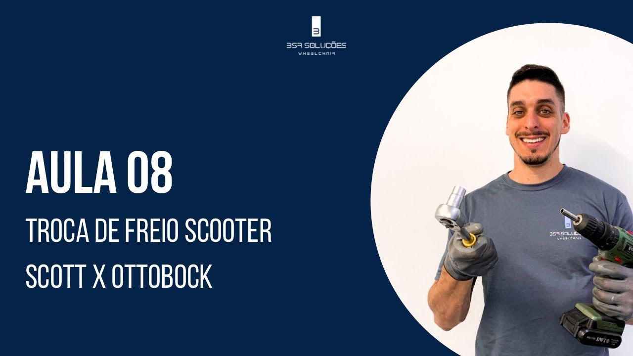 Defeito no freio da Scooter Scott X Ottobock Como Trocar #cadeiraderodas #cadeirantes #pcd